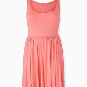 NWOT Torrid SUPER SOFT CORAL SKATER DRESS